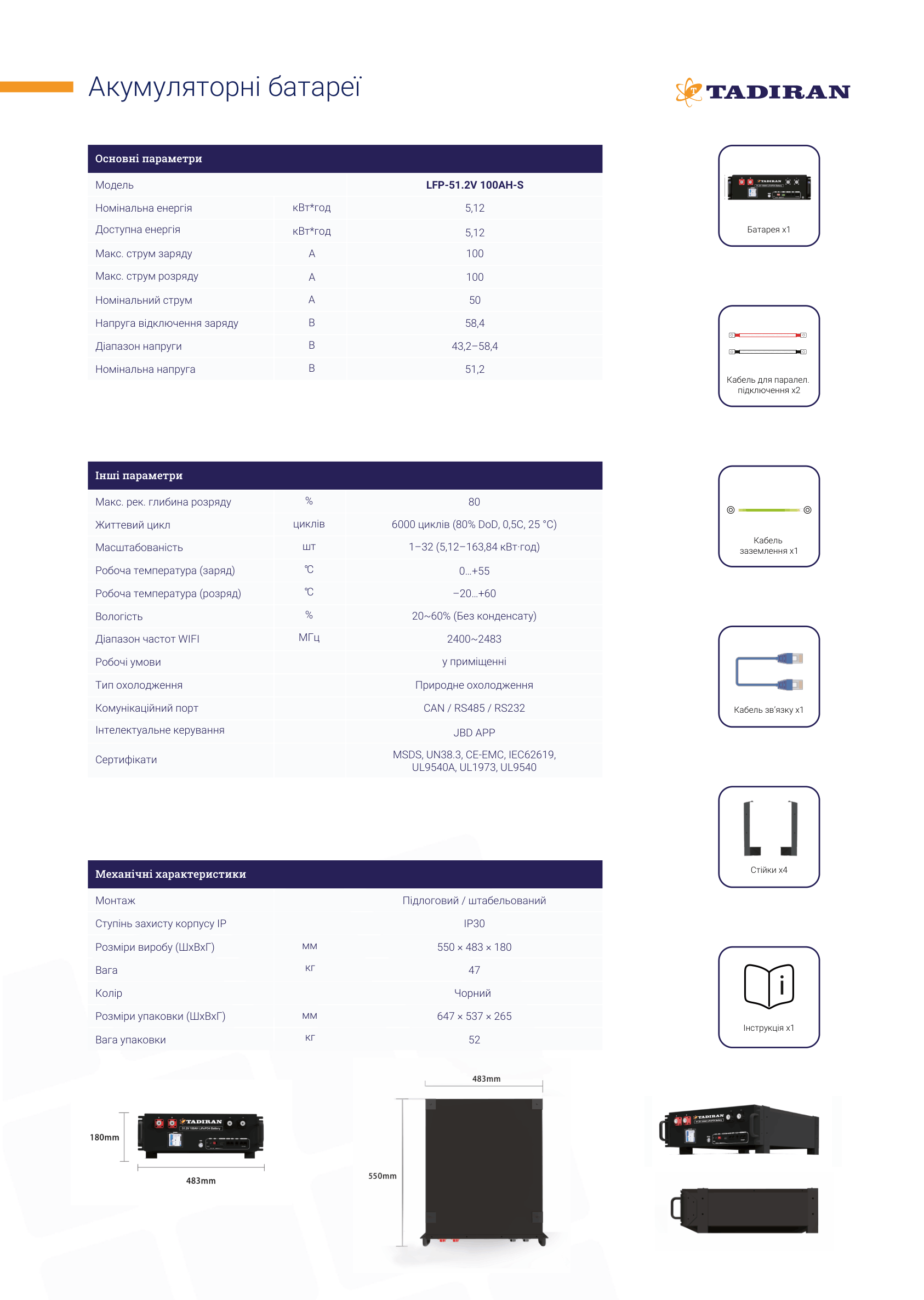 LFP-51.2V 100AH-S — изображение 2